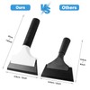 Gomake 2PCS Small Rubber Squeegee Ice Scraper Window Shower Squeegee,Auto
