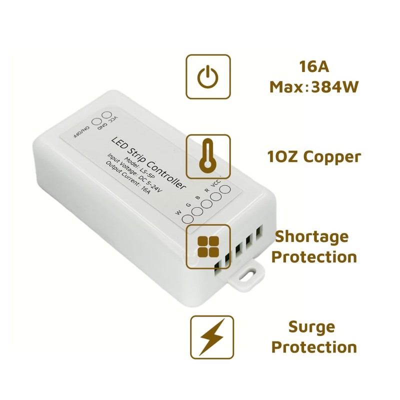 ngnsky Homekit Smart High Power RGBW LED Light Strip Controller