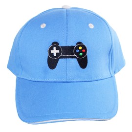 TeddyTs Gamer Video Controller Summer Baseball Cap (8-12 Years) (Blue)