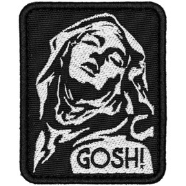 SHEVRONESS Gosh Tactical Funny Morale Patch for Hats, Vests, Jeans, Backpacks, All Clothes, and Gear - Highly Durable and Incredibly Resistant to Fading and Tearing - 2.5 x 3.1 in