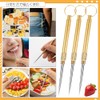 Metal Toothpick, Telescopic Toothpick, Set of 3, Outdoor Equipment, Waterproof,