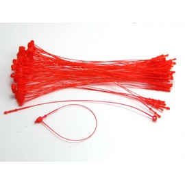 5" RED Snap Lock Pin Security Loop Plastic Tag Fastener (500 Pc)