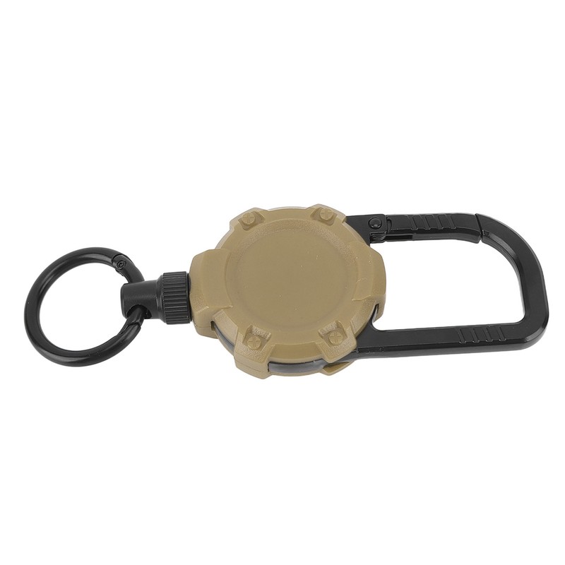 Magnetic Retractable Keychain Stainless Steel Wire Easy Pull Buckle Carabiner