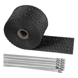 Cinta Termica 5mx5cm Escape Moto Alta Temperatura Headers                                                                                             