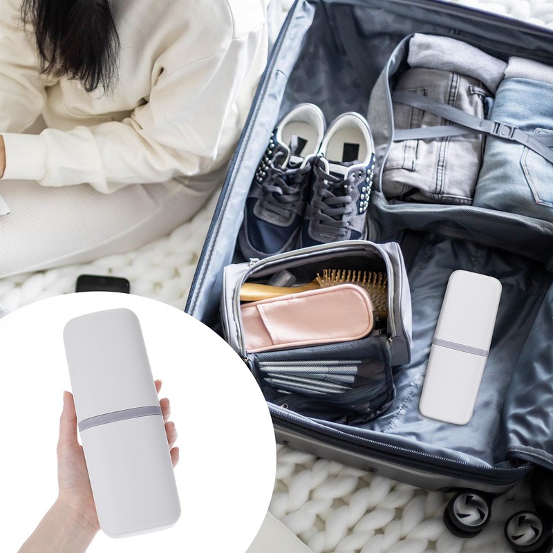 COMNICO Travel Toothbrush Cup Case Portable PP Seal Tooth Brush