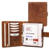 Almadih Leather Organizer A5 with Rings Brown VT Genuine Leather