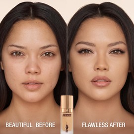 Charlotte Tilbury Airbrush Flawless Matte Foundation - Full Coverage Liquid Makeup with a Natural-Matte Finish - Smoothes & Blurs Pores - Waterproof & Transfer Resistant - 7 Neutral
