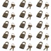 Litoexpe 10 Pieces Mini Diary Lock, Retro Bronze Metal Lock