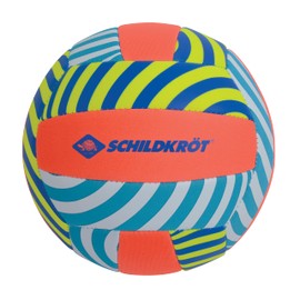 Schildkröt® Neoprene Beach Volleyball, Size 5, Diameter 21 cm, Normal Size, Assorted Colours, Non-Slip Textile Surface, Salt Waterproof, Ideal for Stand and Garden, 970341