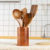 Wood Kitchen Utensils Set, 5 PCs Natural Acacia Wooden Spoons