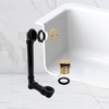 Westbrass Tip-Toe Sch. 40 ABS Bath Waste with Two-Hole Elbow,