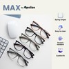 OPULIZE Max Reading Glasses - Classic Large Rectangular Frame -