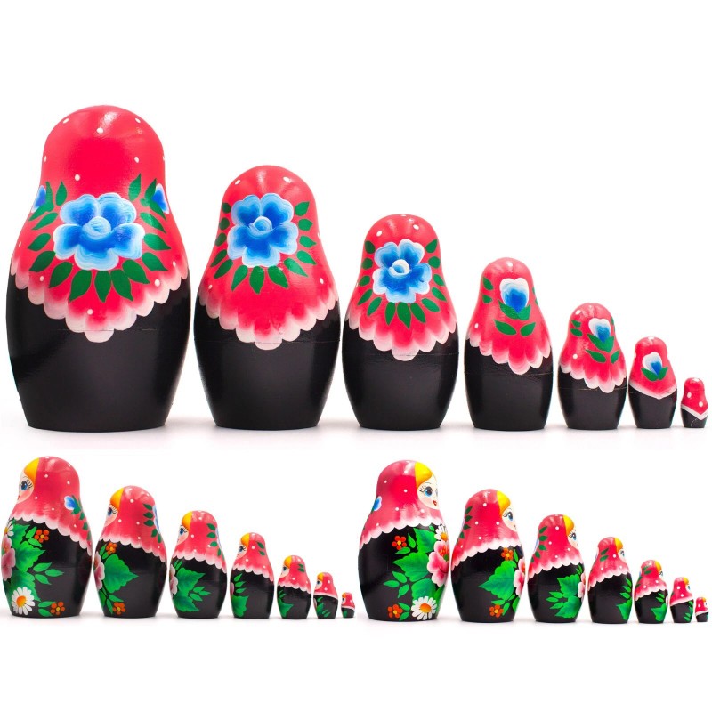 AEVVV Matryoshka Russian Doll Set 7 pcs - Nesting Dolls