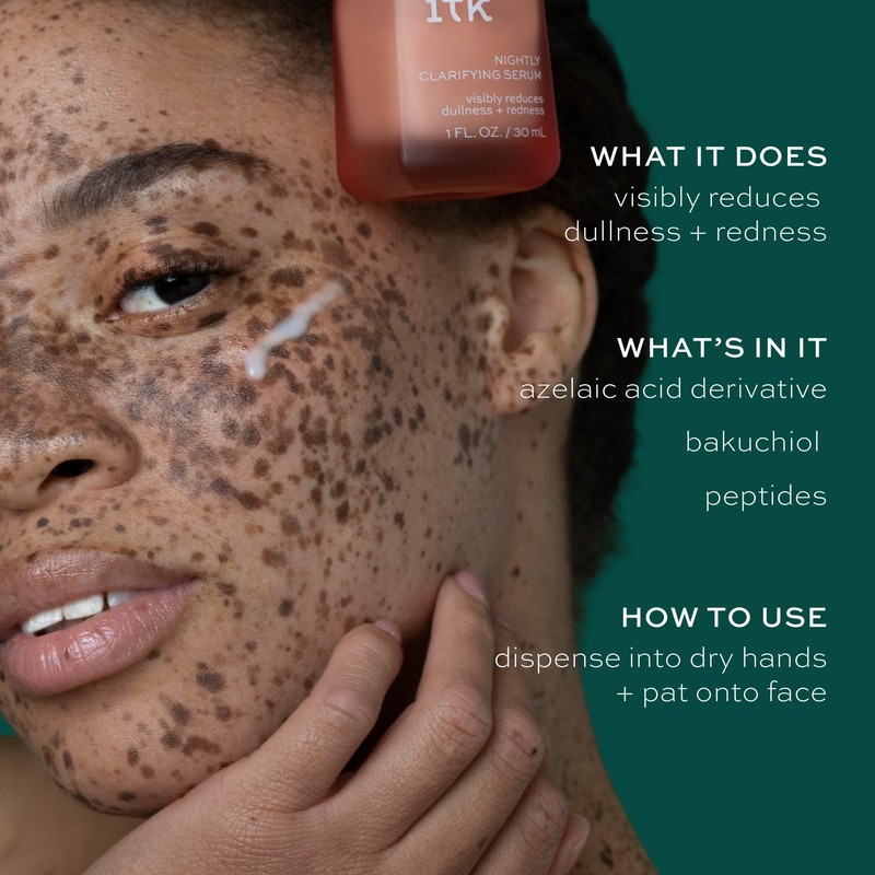 ITK Skincare 2-Part Face Serum Set for Brightening Skin, Correcting