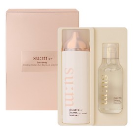 OHUI Su:m37 Sun Away Cooling Watery Sunblock AD Increased Size Special Set 100ml+100ml / 오휘 숨37 선 어웨이 쿨링 워터리 선블럭 에이디 증량 스페셜 기획세트 100ml+100ml
