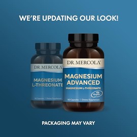 Dr. Mercola Magnesium L-Threonate  Suplemento de Magnesio Altamente Absorbente y Biodisponible  2,000 mg por Porcin  Sin OMG y Formulado sin...       