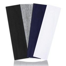 Wide Headbands for Women Men, 4 Pack Fashion Head Bands for Women's Hair,Soft Fabric Stretchy Hair Bands for Makeup,Yoga,Running (Pack A, 6cm Wide)
