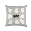 Moe designs Hey Boo Ghost Throw Pillow, 16x16, Multicolor