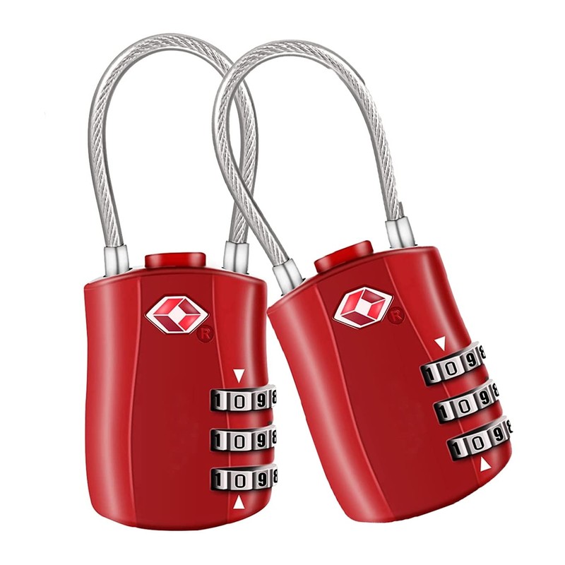 TSA Approved Luggage Combination Locks,T Tersely 2 Pack Travel Suitcase