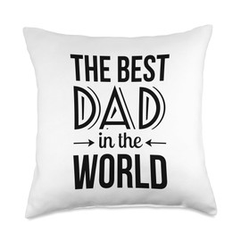 Last Minute Father's Day Gift Husband Dad Grandpa Best Ever Gift for Dad Fathers Day Funny Novelty Throw Pillow, 18x18, Multicolor