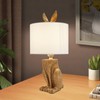 DDBESSIC Modern Bunny Lamp Rabbit Lamp with Linen Shade 60w