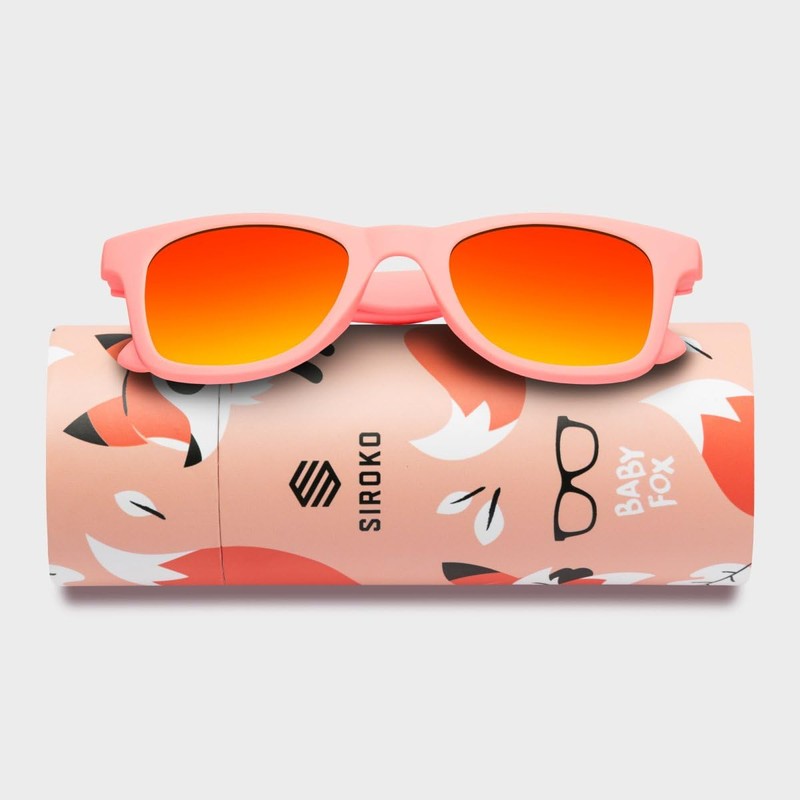 SIROKO Unicorn Surf Sunglasses, Intense orange/pink peach