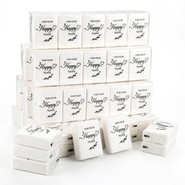 NatNarr 100 Pcs Happy Tears Tissue, 3 Ply Wedding Tissues