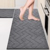 Machine Washable Kitchen Rugs Set (24" x 36"+24" x 60"),
