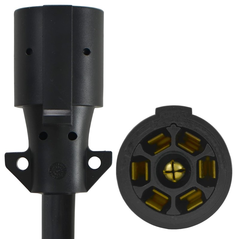 Conntek 10110-108 Heavy-Duty 7-Way Plug to Roj (9 Feet),Black
