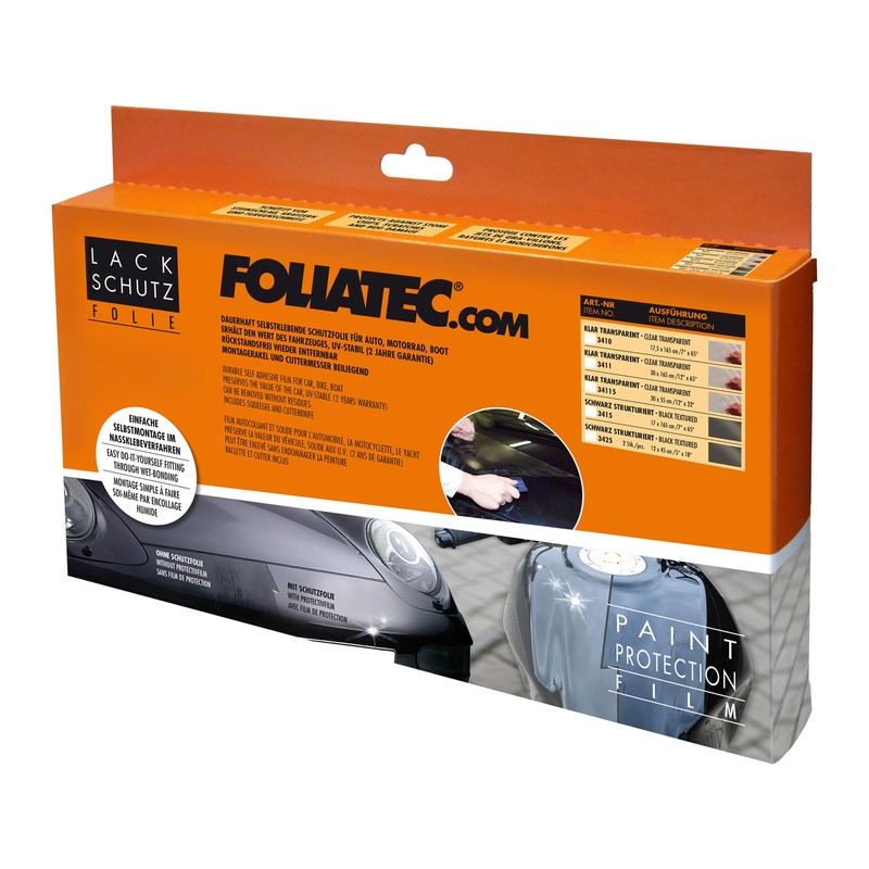 Foliatec FT3411 3411 Paint Protection Film, Transparent, 30 x 165