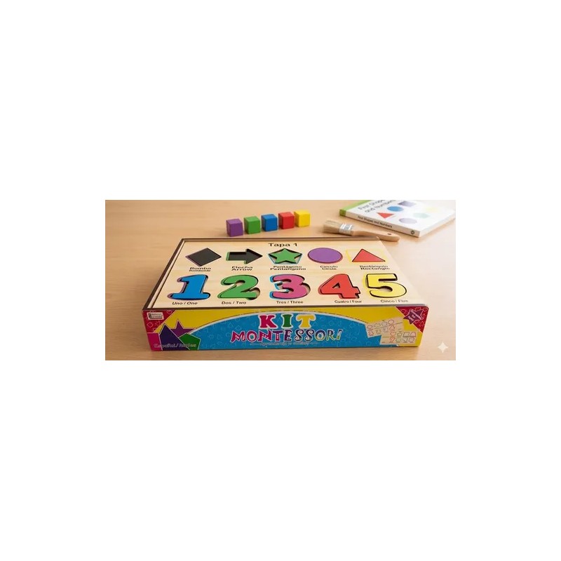 Kit Montessori Juego Didáctico Ensarte Y Secuencia