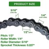 420 Drive Chain 102/120/132 Links Heavy Duty + 420 Chain
