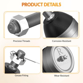 CLUBRALLY Tie Rod End for Club Car DS G&E 1976-2008 Driver&Passenger Side, OEM#7539, 7540