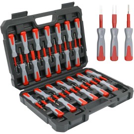 C Q CHANG QI 26PC Terminal Removal Tool Kit Vehicle Wire Harness Pin Connector Release Tool