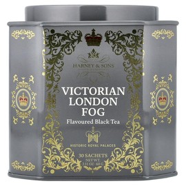 Harney & Sons Black Tea, Victorian London Fog, 30 Sachets, 2.11 oz (60 g) – Premium Loose-Leaf Blend for Rich, Aromatic Flavor