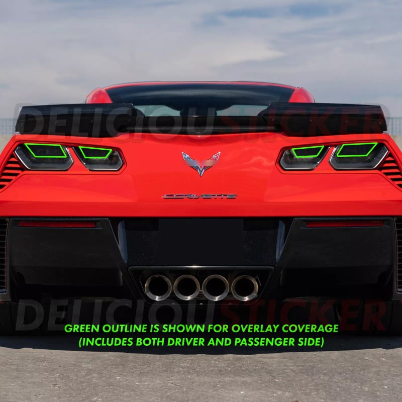 deliciousticker For Corvette C7 2014-2019 Tail Light Side Markers Front