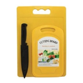 SARO STORE Tabla Para Cortar Set De 2 Piezas + Cuchillo