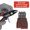 BACSHBY 3-in-1 Side Cutters, Wire Strippers, Cutting Pliers, Multifunctional Precision