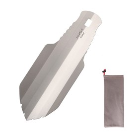 Lixada Titanium Garden Hand Shovel Outdoor Camping Hiking Backpacking Trowel with Clip