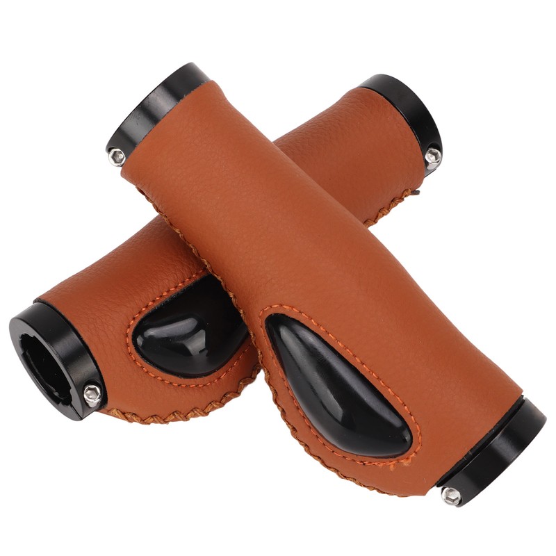 Artificial Leather Bicycle Grips Liquid Silicone Palm Pad Shock Absorption
