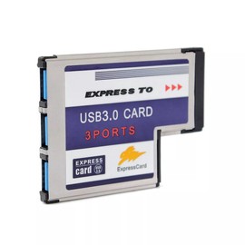 KALEA-INFORMATIQUE 54mm Express Card (EXPRESSCARD 54) to USB 3.0 with 3 USB3.0 5G Ports and FL1100 Chipset