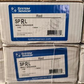 SYSTEM SENSOR SPRL RED WALL MOUNT FIRE ALARM SPEAKER - BRAND NEW - 84 AVAILABLE