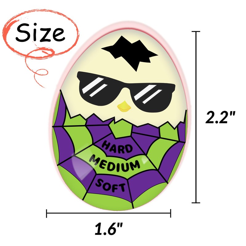 Lasubst Color Changing Egg Timer for Boiling Eggs, Purple &