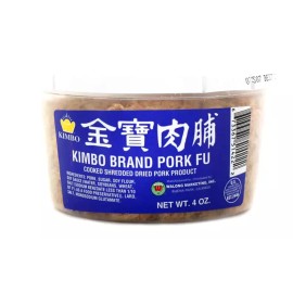 KIMBO Brand Pork Fu 4 oz ( Pack of 2 ) ~ Product of USA ~4/2026