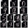 Letter Brooch Pins Initial Rhinestone Brooch for Women Crafts Silvery