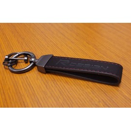 For Volvo RDesign Car Key Chain Auto Keyring Suede Black & Red Accessories Gift