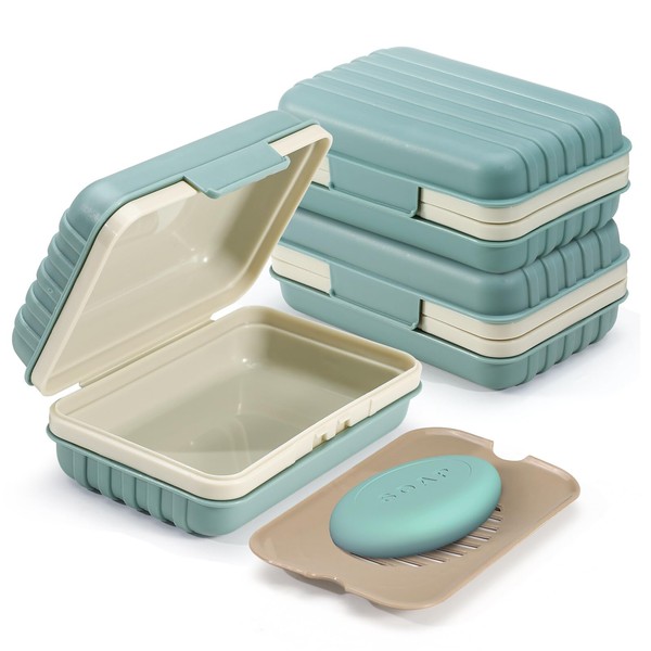 ASTIMESA 3 Pack Travel Soap Holder Box, Portable Large Soap