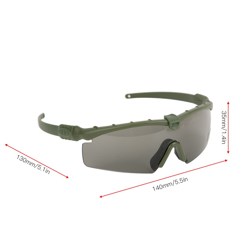Windproof Sandproof Military Goggles Tactic Glasses Anti Impact Shooting Eye