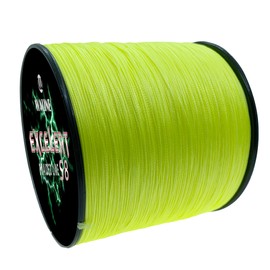 Waline Super Strong 8-Way Braided Fishing Line PE 20 lb-100 lb Sea Fishing Braided Line 300 m 500 m (Yellow, 100 lb/0.55 mm/300 m 328yds))