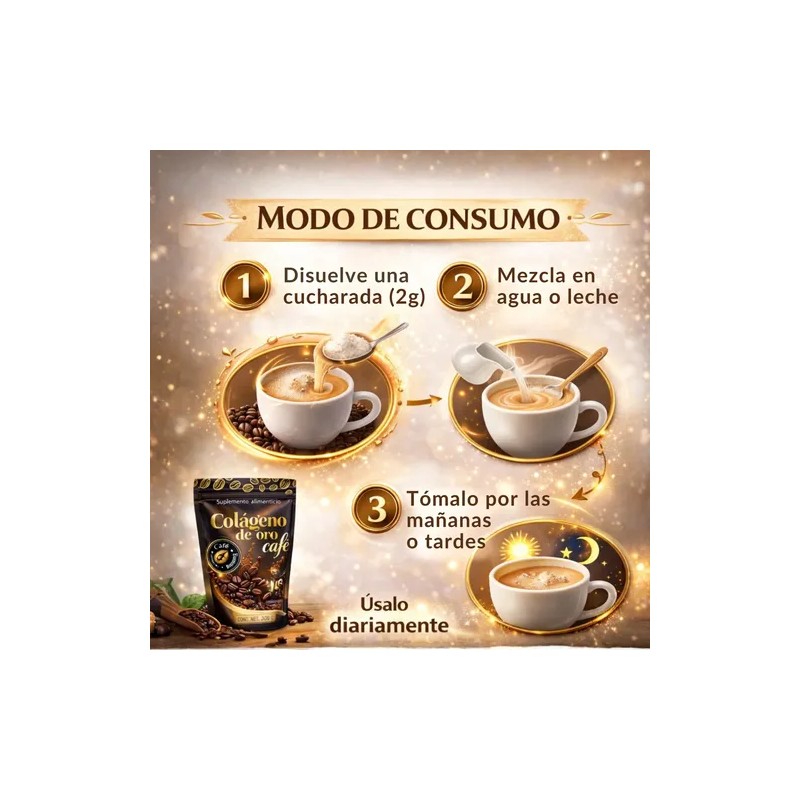 Café De Oro Con Colageno Biotina 400g